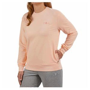NWoT FILA Ladies' French Terry Crewneck Sweatshirt With Pockets Size L $60 Z1010